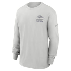 Baltimore Ravens Essential Heavy Max90 Long Sleeve T-Shirt Gray