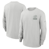 Green Bay Packers Essential Heavy Max90 Long Sleeve T-Shirt Gray