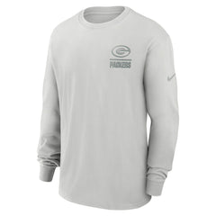 Green Bay Packers Essential Heavy Max90 Long Sleeve T-Shirt Gray