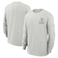 Minnesota Vikings Essential Heavy Max90 Long Sleeve T-Shirt Gray
