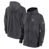 Atlanta Falcons Primetime Club Full-Zip Hoodie Anthracite