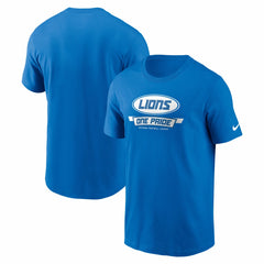 Detroit Lions Primetime Local Essential T-Shirt Blue