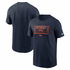 Denver Broncos Primetime Local Essential T-Shirt Navy