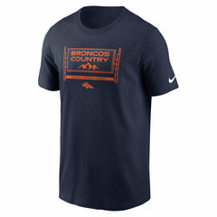 Denver Broncos Primetime Local Essential T-Shirt Navy