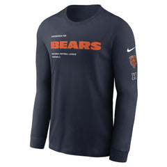 Chicago Bears Play to Win Essential Long Sleeve T-Shirt Navy