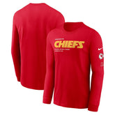 Kansas City Chiefs Play to Win Essential Long Sleeve T-Shirt Red