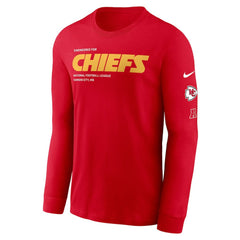 Kansas City Chiefs Play to Win Essential Long Sleeve T-Shirt Red
