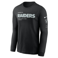 Las Vegas Raiders Play to Win Essential Long Sleeve T-Shirt Black