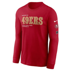 San Francisco 49ers Play to Win Essential Long Sleeve T-Shirt Scarlet