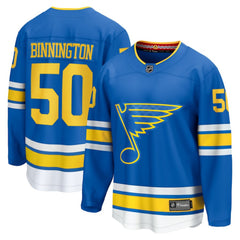 NHL Jordan Binnington St. Louis Blues Fanatics Home Breakaway Player Jersey - Blue