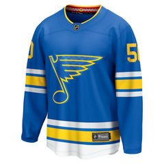 NHL Jordan Binnington St. Louis Blues Fanatics Home Breakaway Player Jersey - Blue