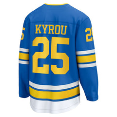 NHL Jordan Kyrou St. Louis Blues Fanatics Home Breakaway Player Jersey - Blue