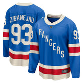 NHL Mika Zibanejad New York Rangers Fanatics Centennial Breakaway Jersey - Blue