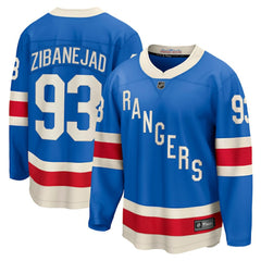 NHL Mika Zibanejad New York Rangers Fanatics Centennial Breakaway Jersey - Blue
