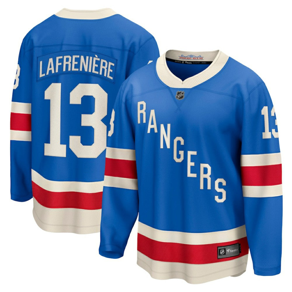 NHL Alexis Lafreniere New York Rangers Fanatics Centennial Breakaway Jersey - Blue
