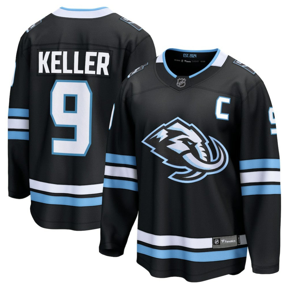 NHL Clayton Keller Utah Mammoth Fanatics Home Breakaway Player Jersey - Black