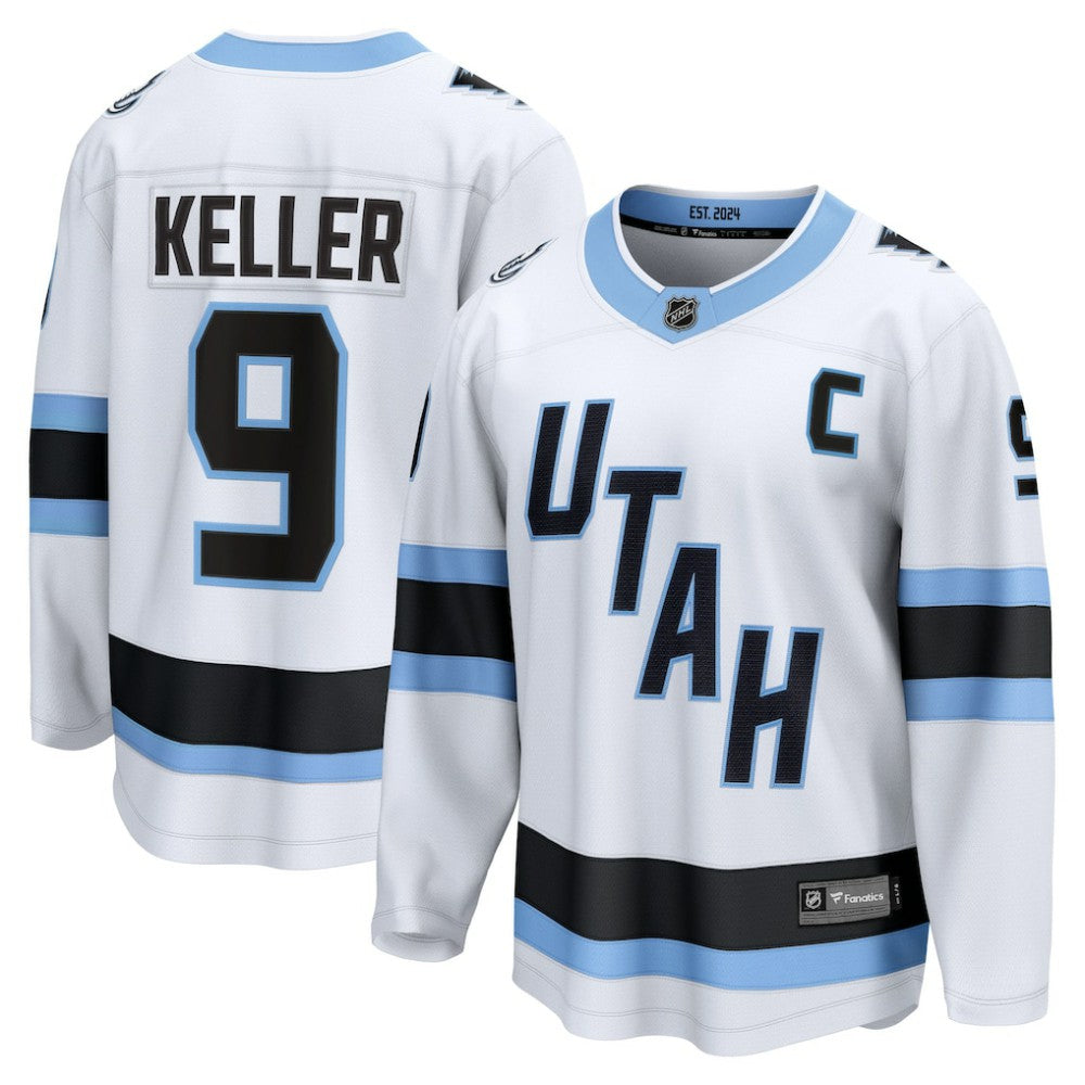 NHL Clayton Keller Utah Mammoth Fanatics Away Breakaway Player Jersey - White