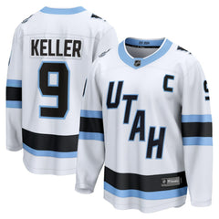 NHL Clayton Keller Utah Mammoth Fanatics Away Breakaway Player Jersey - White