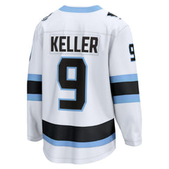 NHL Clayton Keller Utah Mammoth Fanatics Away Breakaway Player Jersey - White