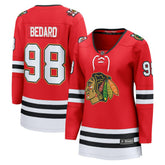 NHL Connor Bedard Chicago Blackhawks Fanatics Women's Centennial Breakaway Player Jersey - Red