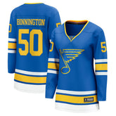 NHL Jordan Binnington St. Louis Blues Fanatics Women's Home Breakaway Player Jersey - Blue