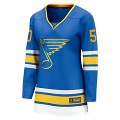 NHL Jordan Binnington St. Louis Blues Fanatics Women's Home Breakaway Player Jersey - Blue