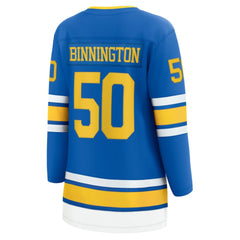 NHL Jordan Binnington St. Louis Blues Fanatics Women's Home Breakaway Player Jersey - Blue