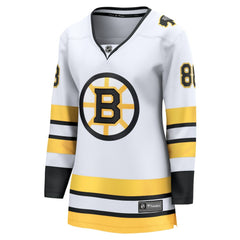 NHL David Pastrnak Boston Bruins Fanatics Women's Away Breakaway Player Jersey - White
