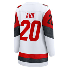 NHL Sebastian Aho Carolina Hurricanes Fanatics Women's Away Breakaway Jersey - White