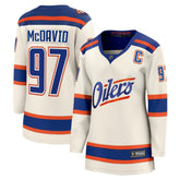 NHL Connor McDavid Edmonton Oilers Fanatics Women's Alternate Breakaway Jersey - Light Beige