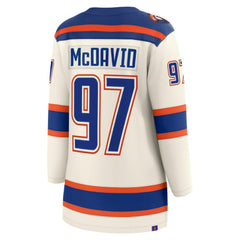 NHL Connor McDavid Edmonton Oilers Fanatics Women's Alternate Breakaway Jersey - Light Beige