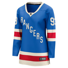 NHL Mika Zibanejad New York Rangers Fanatics Women's Centennial Breakaway Jersey - Blue