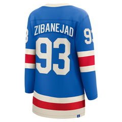NHL Mika Zibanejad New York Rangers Fanatics Women's Centennial Breakaway Jersey - Blue