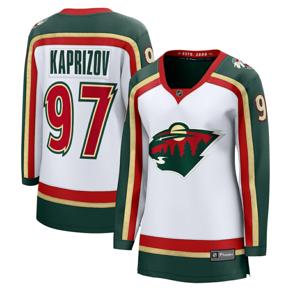 NHL Kirill Kaprizov Minnesota Wild Fanatics Women's 25th Anniversary Breakaway Player Jersey - White