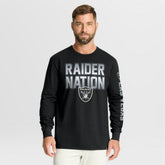 Las Vegas Raiders Hometown Sweep Legacy Long Sleeve T-Shirt Black