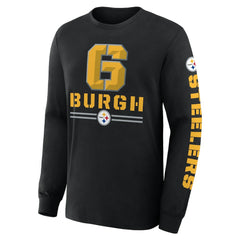 Pittsburgh Steelers Hometown Sweep Legacy Long Sleeve T-Shirt Black