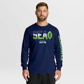 Seattle Seahawks Hometown Sweep Legacy Long Sleeve T-Shirt College Navy