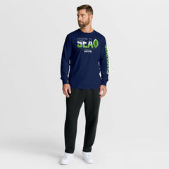 Seattle Seahawks Hometown Sweep Legacy Long Sleeve T-Shirt College Navy