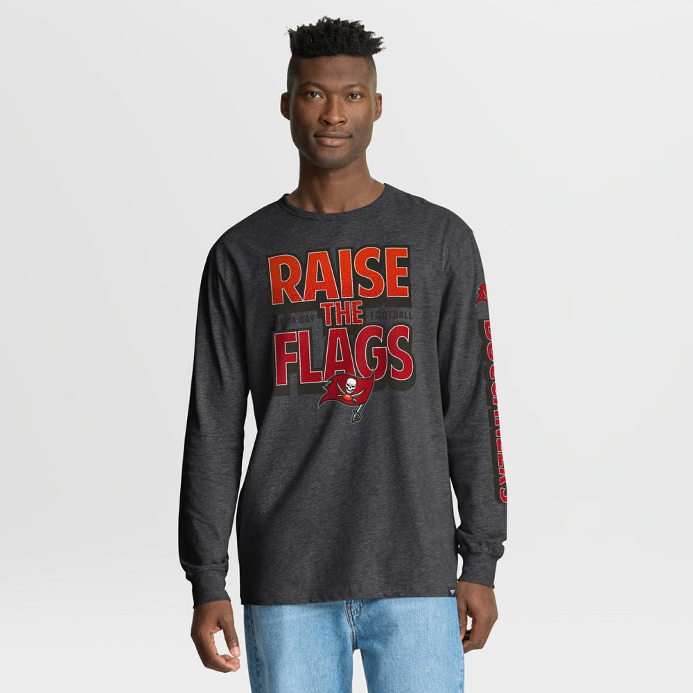 Tampa Bay Buccaneers Hometown Sweep Legacy Long Sleeve T-Shirt Heather Charcoal