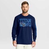 Tennessee Titans Hometown Sweep Legacy Long Sleeve T-Shirt Navy