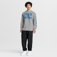 Detroit Lions Hometown Sweep Legacy Long Sleeve T-Shirt Heather Gray
