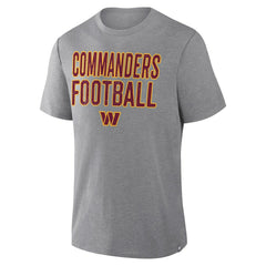 Washington Commanders First Down Tribute Tri-Blend T-Shirt Heather Gray