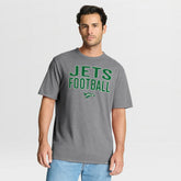 New York Jets First Down Tribute Tri-Blend T-Shirt Heather Gray