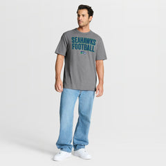 Seattle Seahawks First Down Tribute Tri-Blend T-Shirt Heather Gray