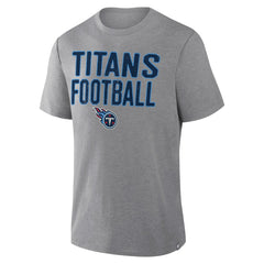 Tennessee Titans First Down Tribute Tri-Blend T-Shirt Heather Gray