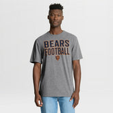 Chicago Bears First Down Tribute Tri-Blend T-Shirt Heather Gray