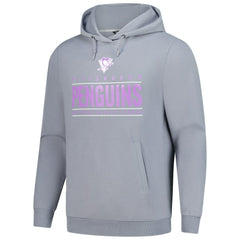 NHL Pittsburgh Penguins Levelwear Hockey Fights Cancer Pulsar Off Season Tri-Blend Pullover Hoodie - Gray