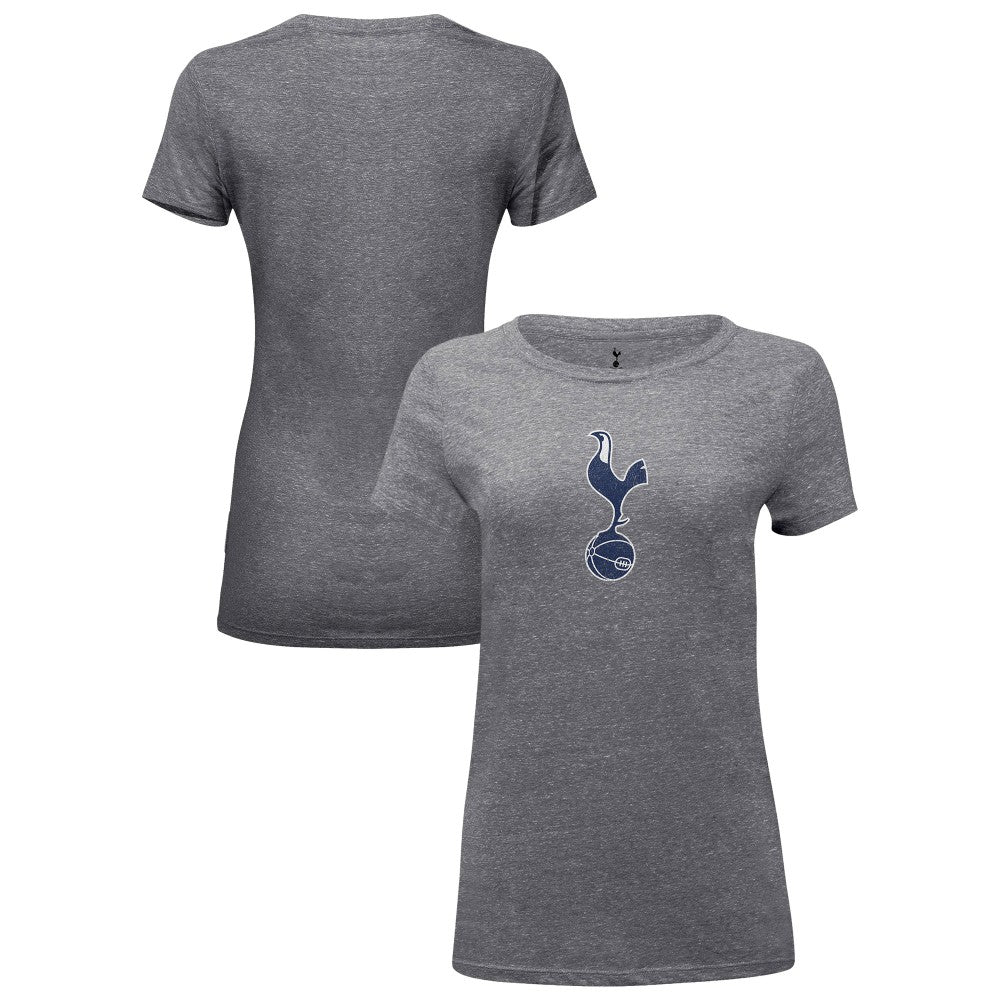 Tottenham Hotspur 1863FC Women's Color Badge Tri-Blend T-Shirt Heather Gray sale