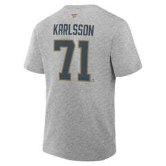NHL William Karlsson Vegas Golden Knights Fanatics Authentic Stack Name & Number T-Shirt - Heather Gray