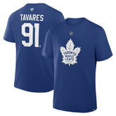 NHL John Tavares Toronto Maple Leafs Fanatics Authentic Stack Name & Number T-Shirt - Blue